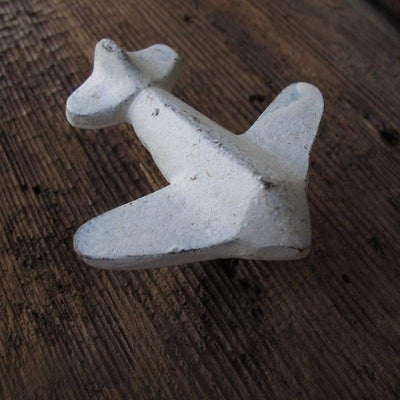 White Metal Airplane Knob  Drawer Pulls and Cabinet Knobs
