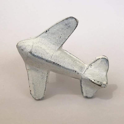 White Metal Airplane Knob  Drawer Pulls and Cabinet Knobs