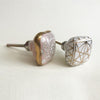 White + Gold Aurelian Knob  Drawer Pulls and Cabinet Knobs