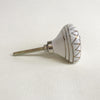 White + Gold Aurelian Knob  Drawer Pulls and Cabinet Knobs