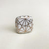 White + Gold Aurelian Knob  Drawer Pulls and Cabinet Knobs