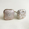 White + Gold Aurelian Knob  Drawer Pulls and Cabinet Knobs