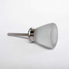 Beach Glass Knob -  Frosted White  Drawer Pulls and Cabinet Knobs