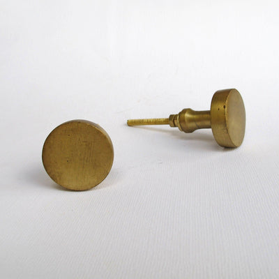 Brass Circle Knob  Drawer Pulls and Cabinet Knobs