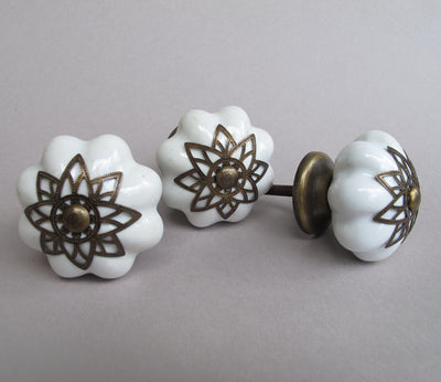 Brass Starburst Knob  Drawer Pulls and Cabinet Knobs