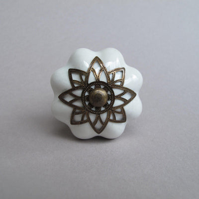 Brass Starburst Knob  Drawer Pulls and Cabinet Knobs