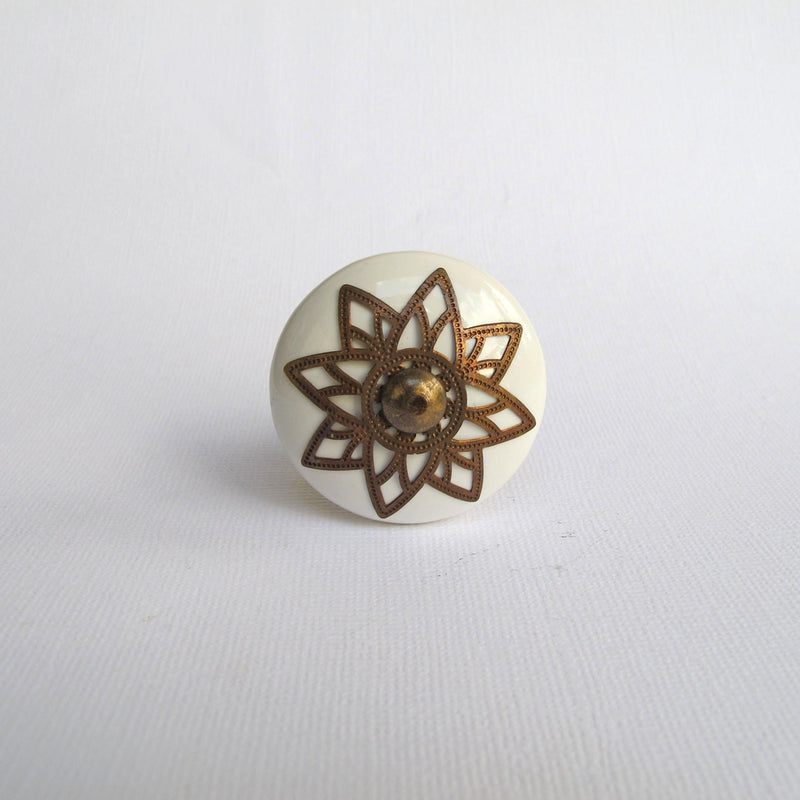 Brass Starburst Drawer Pulls & Knobs Hooks & Knobs