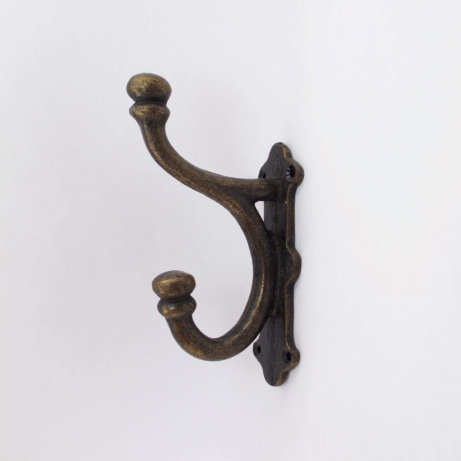 Cast Iron Double Wall Hook - Hooks & Knobs