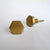 Brushed Brass Hexagon Knob  Drawer Pulls and Cabinet Knobs