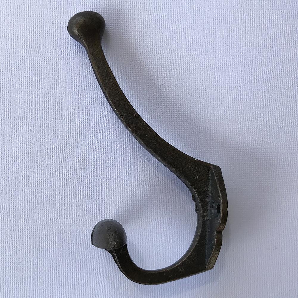 Cast Iron Cat Tail Shaped Wall Hook 