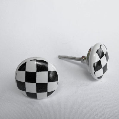 Checkerboard Knob  Drawer Pulls and Cabinet Knobs