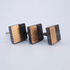 Gray Stone + Copper Square Knob  Drawer Pulls and Cabinet Knobs