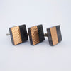 Gray Stone + Copper Square Knob  Drawer Pulls and Cabinet Knobs