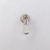 Crystal Drop Knob - Silver  Drawer Pulls and Cabinet Knobs