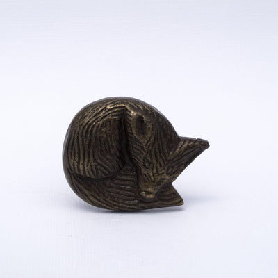 Woodland Sleeping Fox Knob  Drawer Pulls and Cabinet Knobs