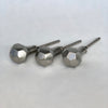 Modern Silver Hex Ball Knob