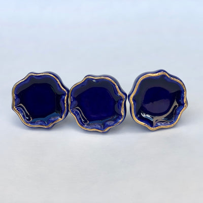Blue & Gold Cushion Knob