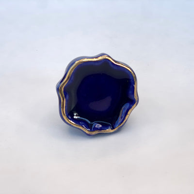 Blue & Gold Cushion Knob