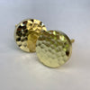 Round Hammered Gold Knob