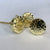 Round Hammered Gold Knob
