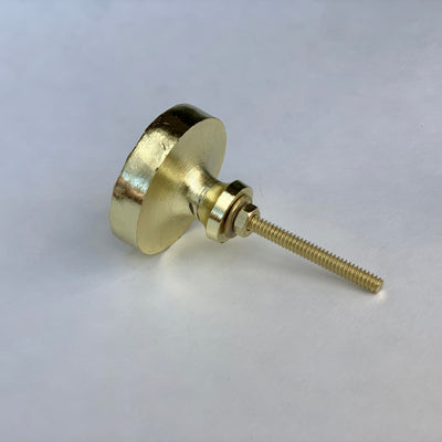 Round Hammered Gold Knob