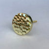 Round Hammered Gold Knob