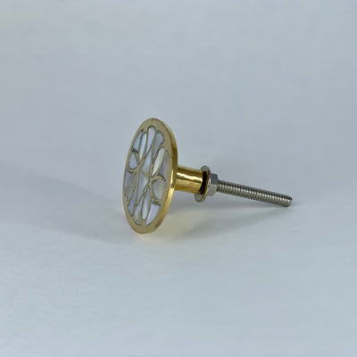Mother of Pearl Oval Knob