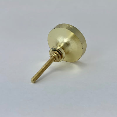 Round Hammered Gold Knob