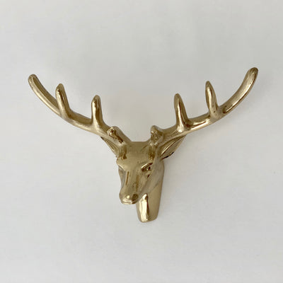 Gold Reindeer Hook