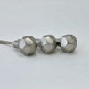 Modern Silver Hex Ball Knob