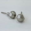 Modern Silver Hex Ball Knob
