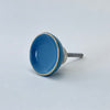 Blue Round Ceramic Knob