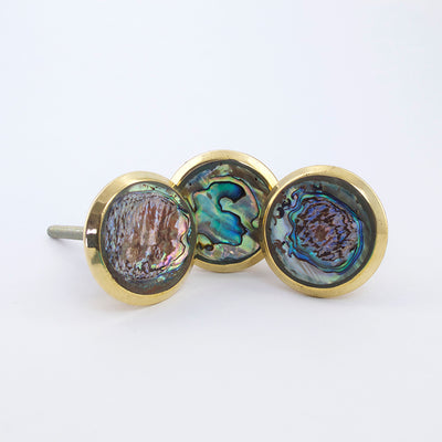 Black Mother of Pearl Galaxy Knob  Drawer Pulls and Cabinet Knobs