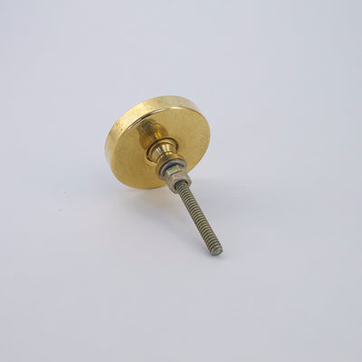 Gray + Gold Geia Circle Knob  Drawer Pulls and Cabinet Knobs