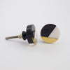 Geo Knob - Black + Gold  Drawer Pulls and Cabinet Knobs