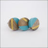 Geo Knob - Blue + Gold  Drawer Pulls and Cabinet Knobs