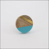 Geo Knob - Blue + Gold  Drawer Pulls and Cabinet Knobs