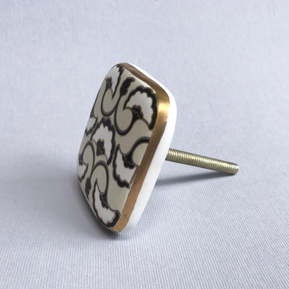 thumbnail image 2 of Carolina Hardware Ceramic Guitar Cabinet Drawer Pull Knob 2 of 6