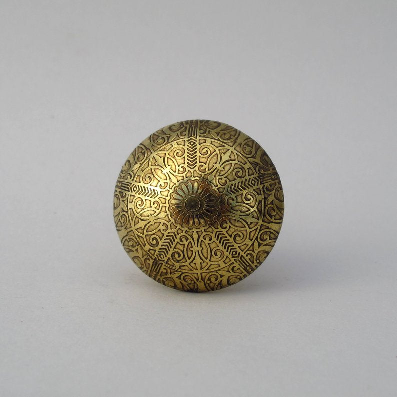 Gold Elsa Knob  Drawer Pulls and Cabinet Knobs