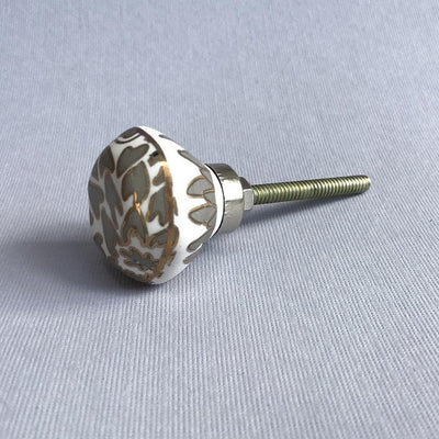 Petite Ginko Knob grey Drawer Pulls and Cabinet Knobs