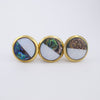 Black and White Mother of Pearl Knob  Drawer Pulls and Cabinet Knobs