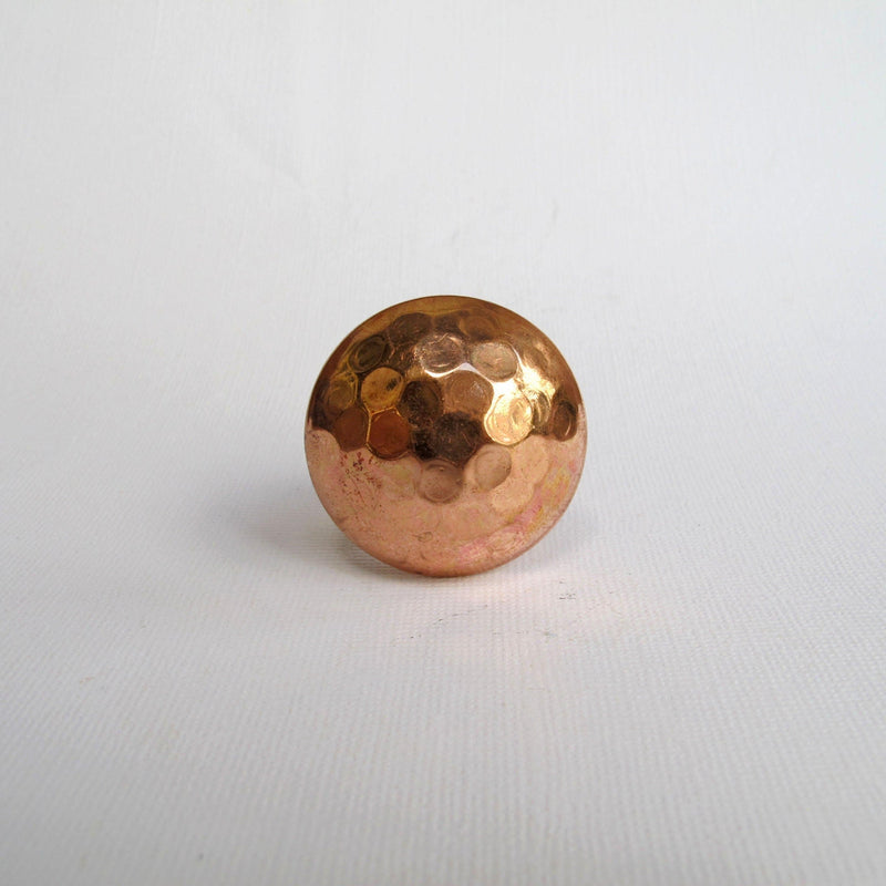 Hammered Copper Knob Hooks & Knobs