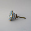 Art Deco Knob - Blue  Drawer Pulls and Cabinet Knobs
