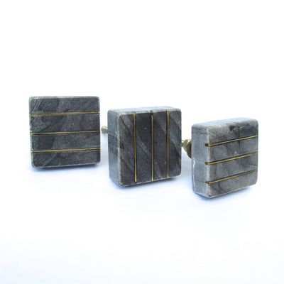 Modern Marble Square Knob - Unique Cabinet Pulls,  Beautiful Drawer Knob, Dresser Knob, Drawer Pulls, Knobs and Pulls