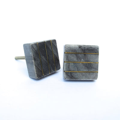 Modern Marble Square Knob - Unique Cabinet Pulls,  Beautiful Drawer Knob, Dresser Knob, Drawer Pulls, Knobs and Pulls