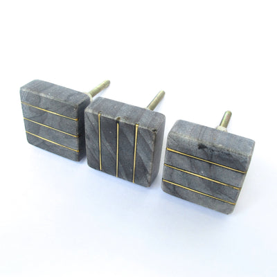 Modern Marble Square Knob - Unique Cabinet Pulls,  Beautiful Drawer Knob, Dresser Knob, Drawer Pulls, Knobs and Pulls