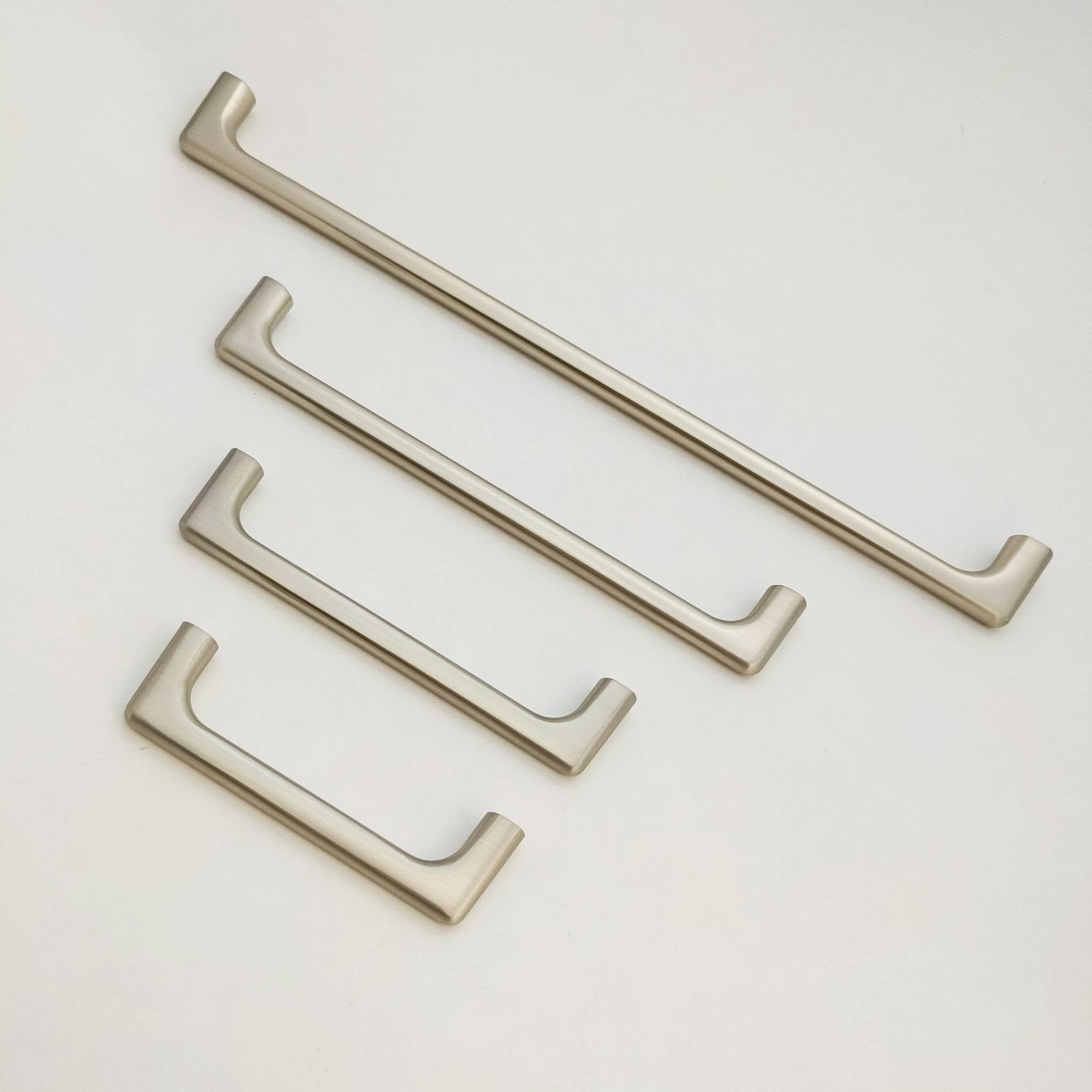 Simple Matte Silver Handles - Hooks & Knobs Simple Matte Silver Handles - Hooks & Knobs