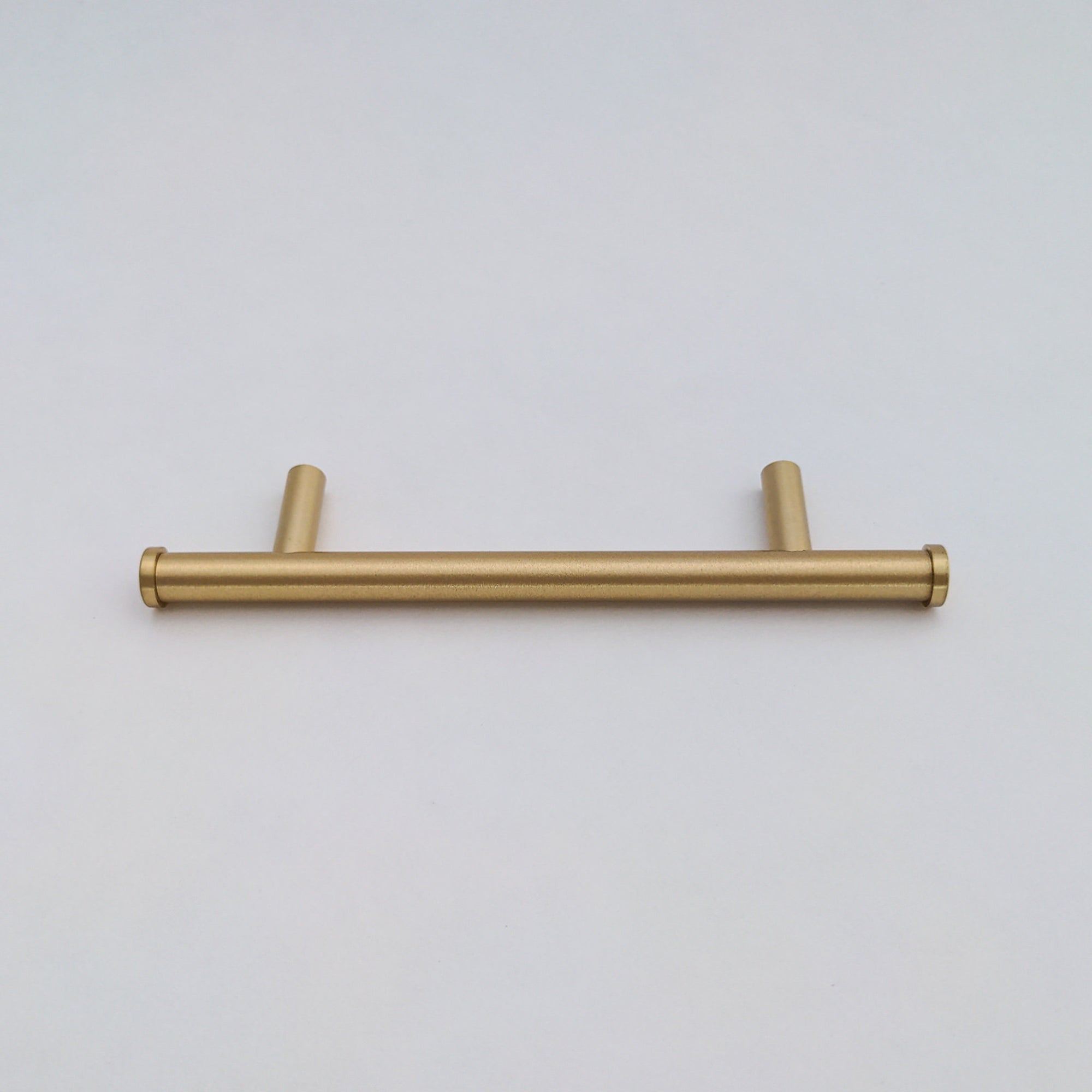 Satin Gold Flared End Handles - Hooks & Knobs Satin Gold Flared End Handles - Hooks & Knobs