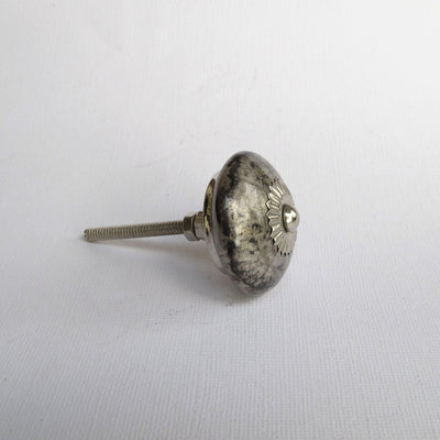 Silver Marbled Leia Knob  Drawer Pulls and Cabinet Knobs
