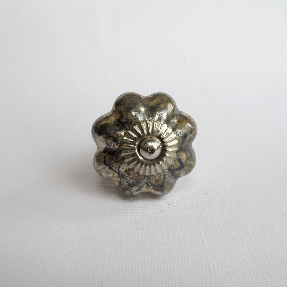 Silver Marbled Marigold Knob  Drawer Pulls and Cabinet Knobs